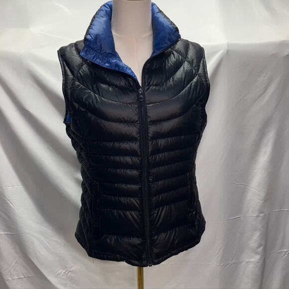 Bernardo Goose Down Puffer Vest Black Full Zip Womens Medium Full Zip Outdoor - Picture 2 of 16